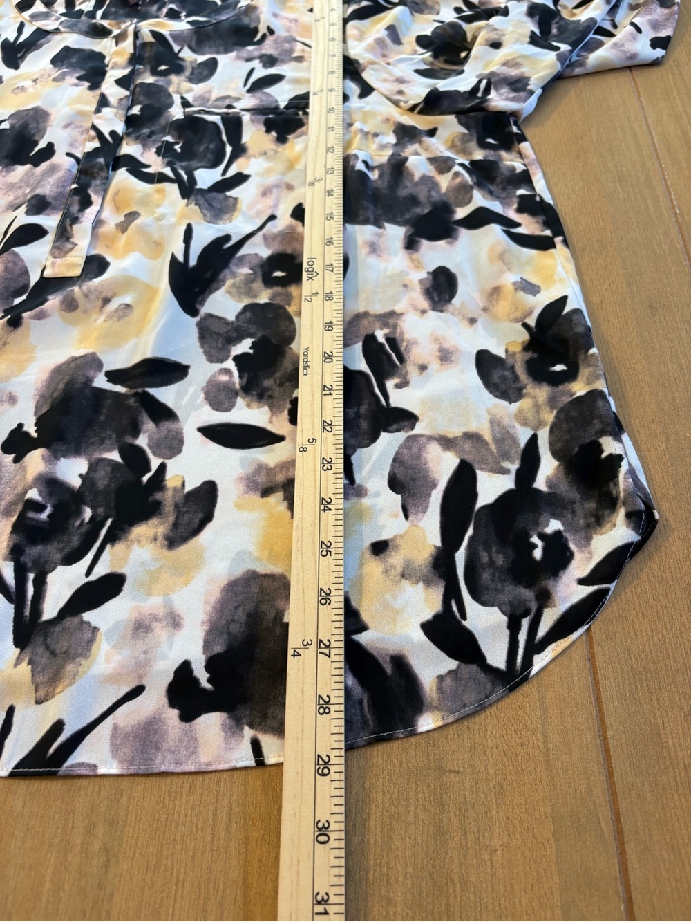 NYDJ Womens 2X Floral Blouse Boho Cottagecore Workwear 3/4 Sleeve Top Romantic - Picture 11 of 14